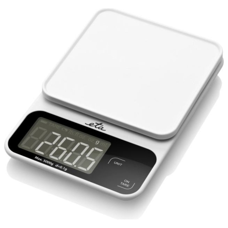 ETA Kitchen Scale | Popi 677090000 | Maximum weight (capacity) 5 kg | Graduation 1 g | Display type LCD | White