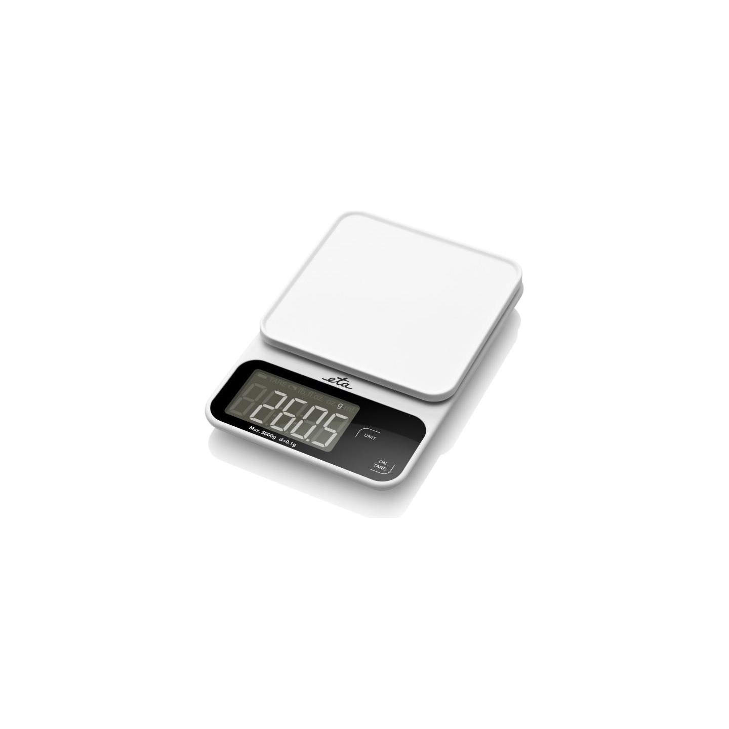 ETA Kitchen Scale | Popi 677090000 | Maximum weight (capacity) 5 kg | Graduation 1 g | Display type LCD | White