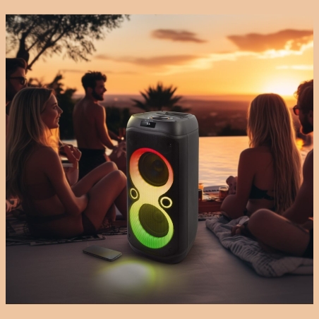 Muse | Party Box Speaker | M-1937 DJ | 600 W | Bluetooth | Wireless connection | Portable | Black