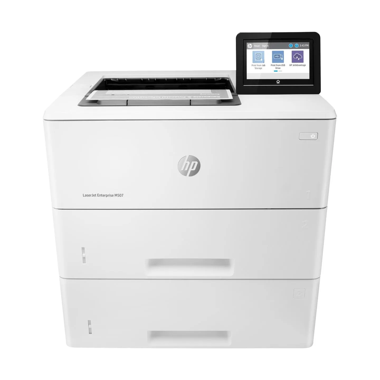 HP LaserJet Enterprise M507x Printer - A4 Mono Laser, Print, Automatic Document Feeder, Auto-Duplex, LAN, WiFi, 43ppm, 2000-7500
