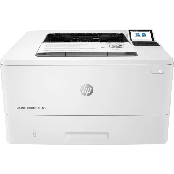 HP LaserJet Enterprise M406dn Printer - A4 Mono Laser, Print, Auto-Duplex, LAN, 38ppm, 900-4800 pages per month / 3PZ15A#B19