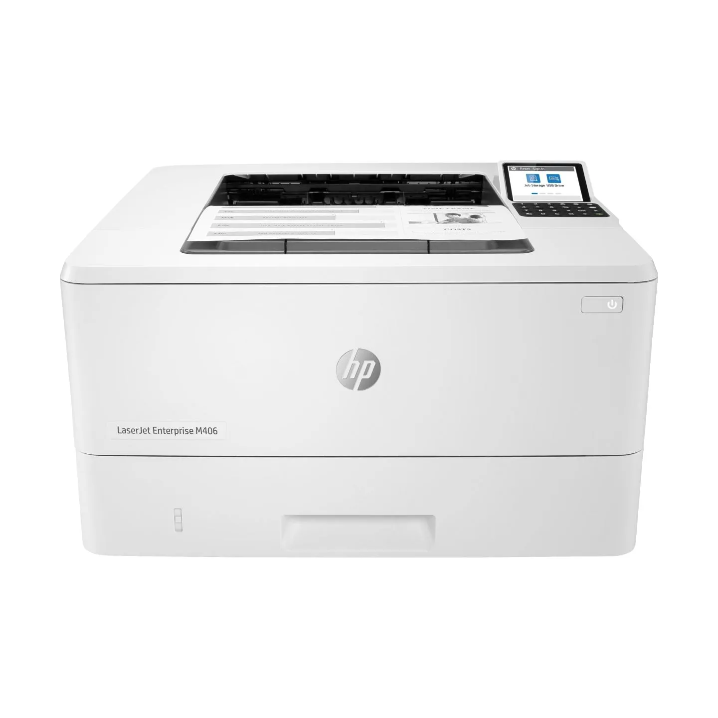 HP LaserJet Enterprise M406dn Printer - A4 Mono Laser, Print, Auto-Duplex, LAN, 38ppm, 900-4800 pages per month / 3PZ15A#B19