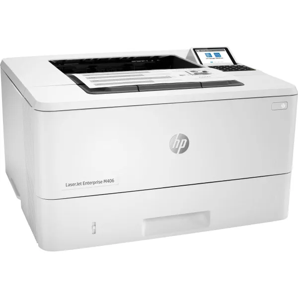 HP LaserJet Enterprise M406dn Printer - A4 Mono Laser, Print, Auto-Duplex, LAN, 38ppm, 900-4800 pages per month / 3PZ15A#B19