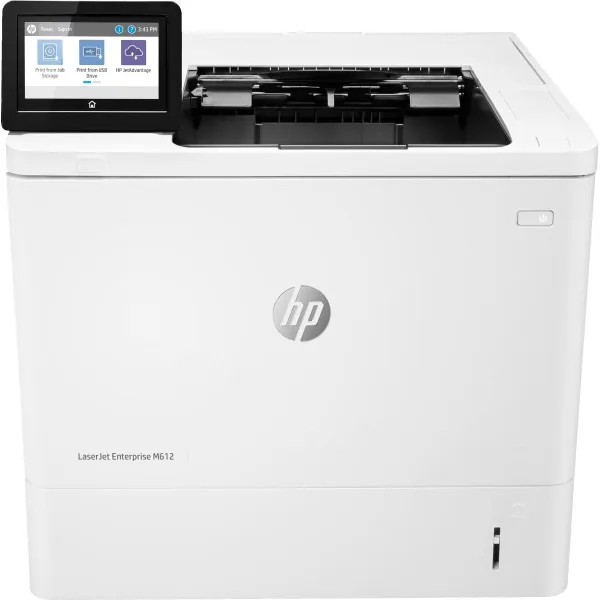 HP LaserJet Enterprise M612dn Printer - A4 Mono Laser, Print, Automatic Document Feeder, Auto-Duplex, LAN, 71ppm, 5000-30000 pag