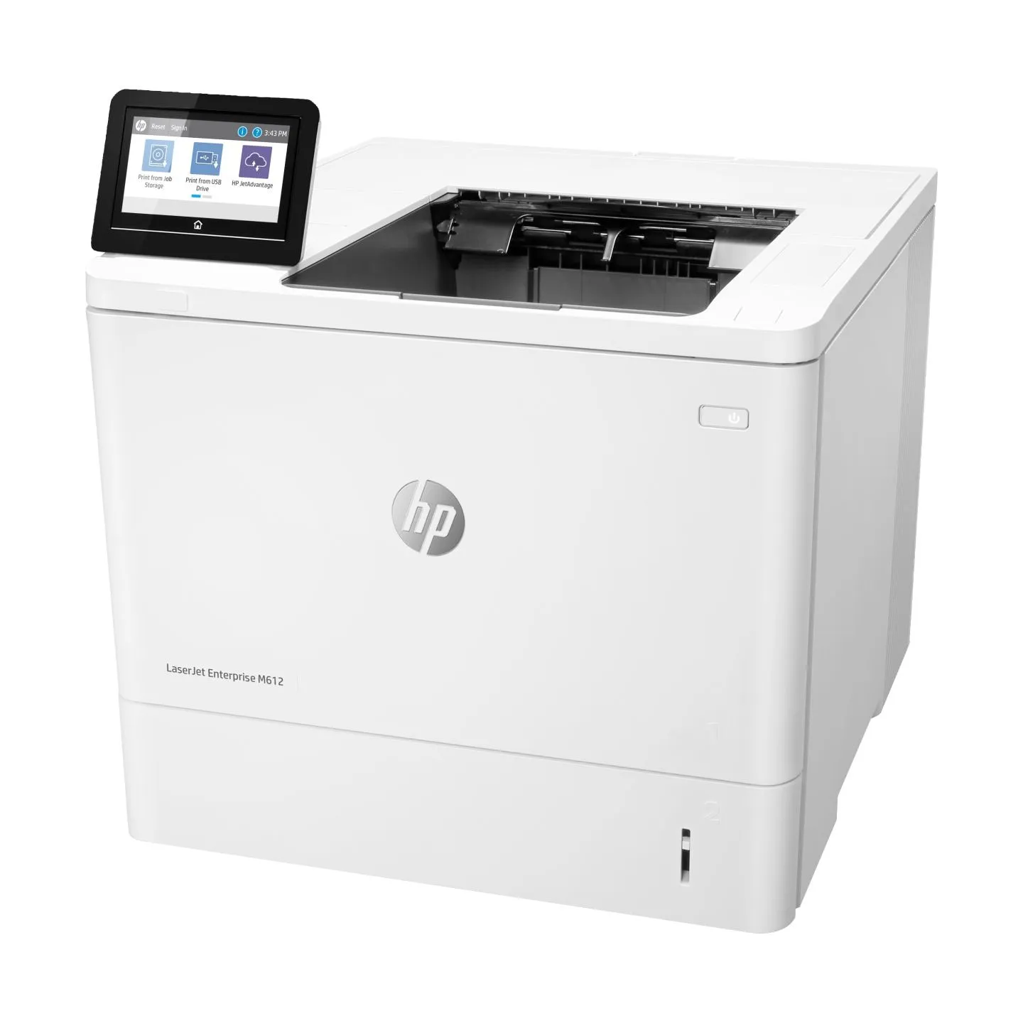 HP LaserJet Enterprise M612dn Printer - A4 Mono Laser, Print, Automatic Document Feeder, Auto-Duplex, LAN, 71ppm, 5000-30000 pag