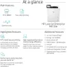 HP LaserJet Enterprise M612dn Printer - A4 Mono Laser, Print, Automatic Document Feeder, Auto-Duplex, LAN, 71ppm, 5000-30000 pag