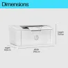 HP LaserJet Pro M110w Printer - BOX DAMAGE - A4 Mono Laser, Print, WiFi, 20ppm, 100-1000 pages per month / 7MD66F#B19?/PACKAGE