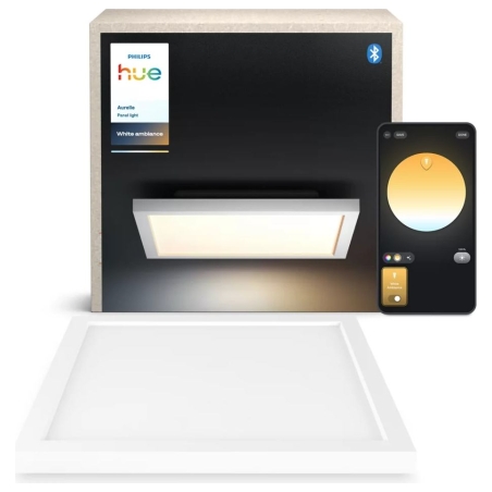 Philips Hue Aurelle square panel light, White | 2200-6500 Hue White Ambiance