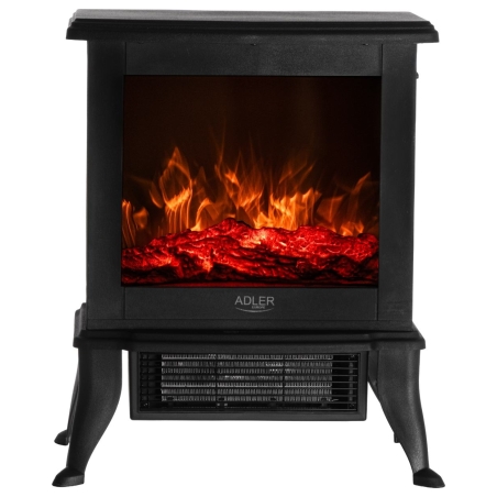 Adler Electric Fireplace | AD 7754 | Ceramic | 1800 W | Number of power levels 2 | Black