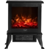 Adler Electric Fireplace | AD 7754 | Ceramic | 1800 W | Number of power levels 2 | Black