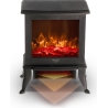 Adler Electric Fireplace | AD 7754 | Ceramic | 1800 W | Number of power levels 2 | Black
