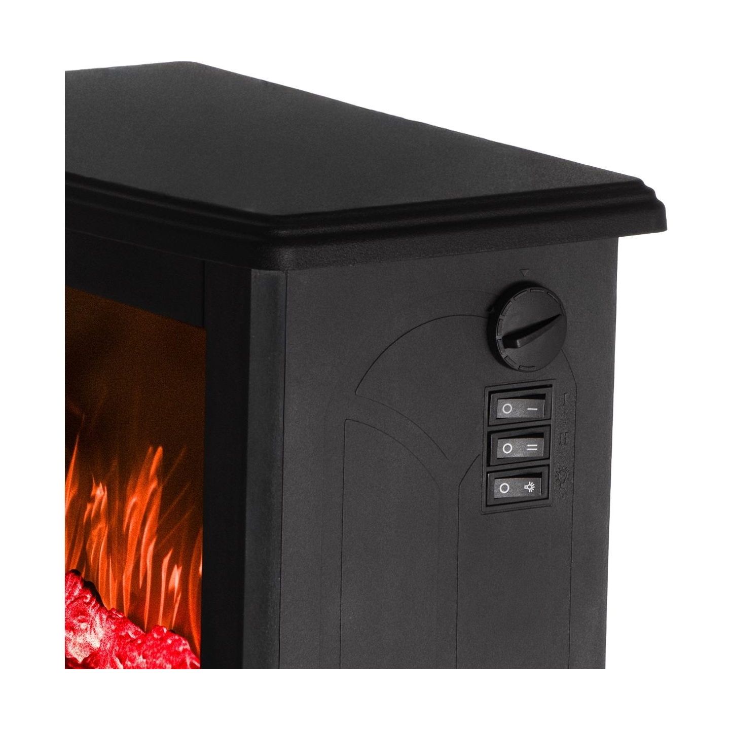 Adler Electric Fireplace | AD 7754 | Ceramic | 1800 W | Number of power levels 2 | Black