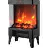 Adler LED electric fireplace with remote control | AD 7755 | Ceramic Heater | 2000 W | Number of power levels 2 | Black