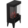 Adler LED electric fireplace with remote control | AD 7755 | Ceramic Heater | 2000 W | Number of power levels 2 | Black