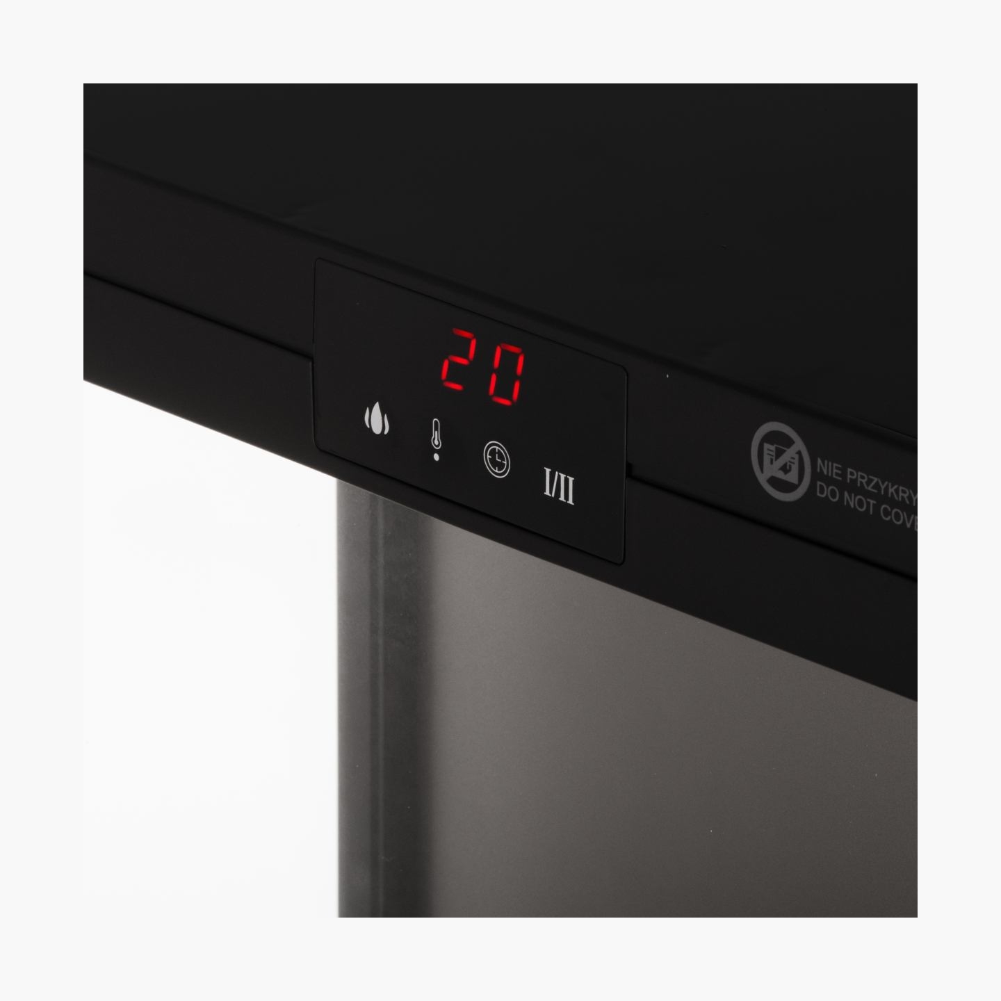 Adler LED electric fireplace with remote control | AD 7755 | Ceramic Heater | 2000 W | Number of power levels 2 | Black