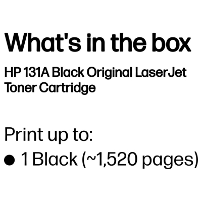 HP 131A Black Toner 1.6k pages