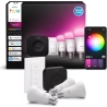 Philips Hue Starter set: 3 smart E27 bulbs, dimmer switch, Hue Bridge Pro | E27 | White and colored light