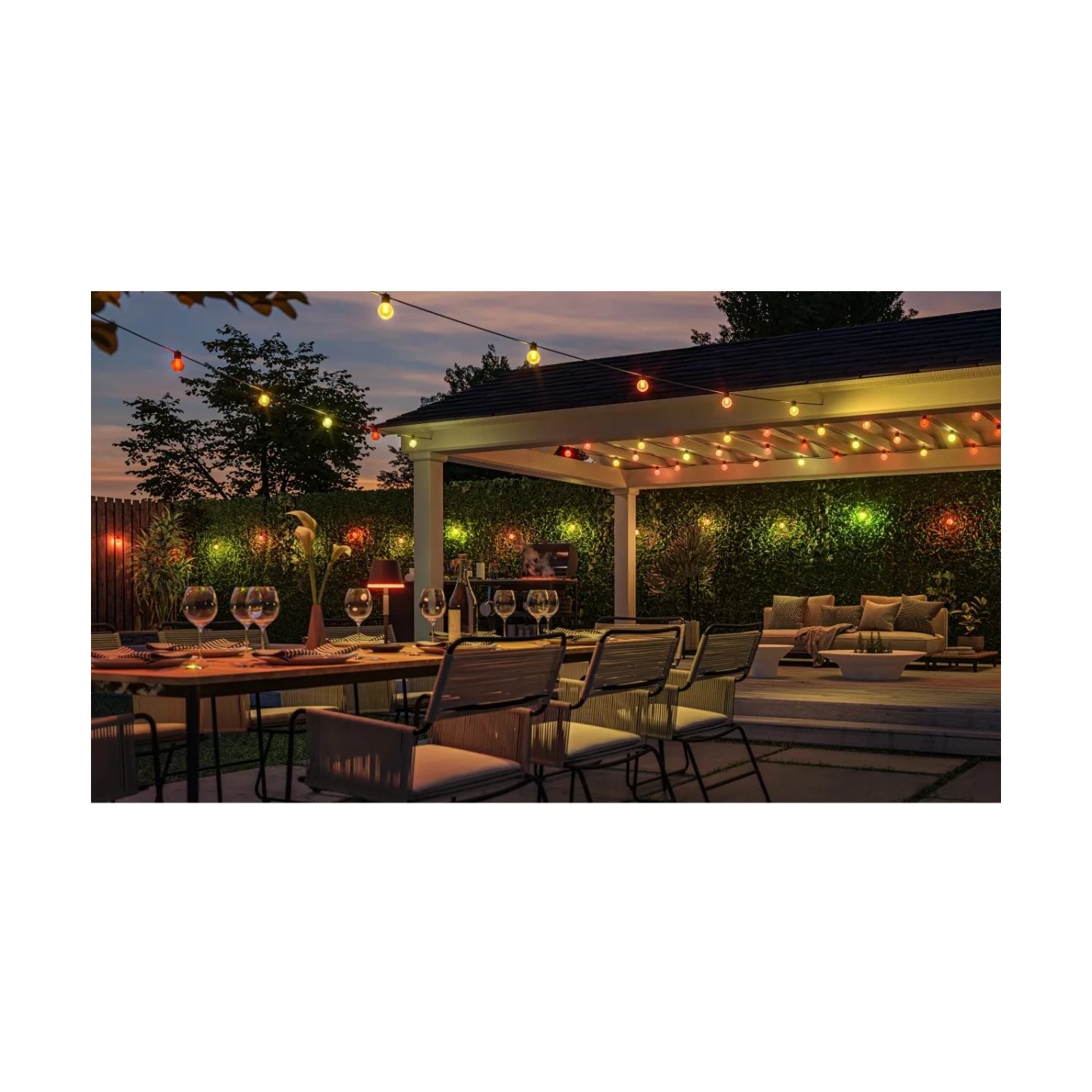 Philips Hue Festavia Globe Outdoor Fairy Lights, 21 m | 30 W