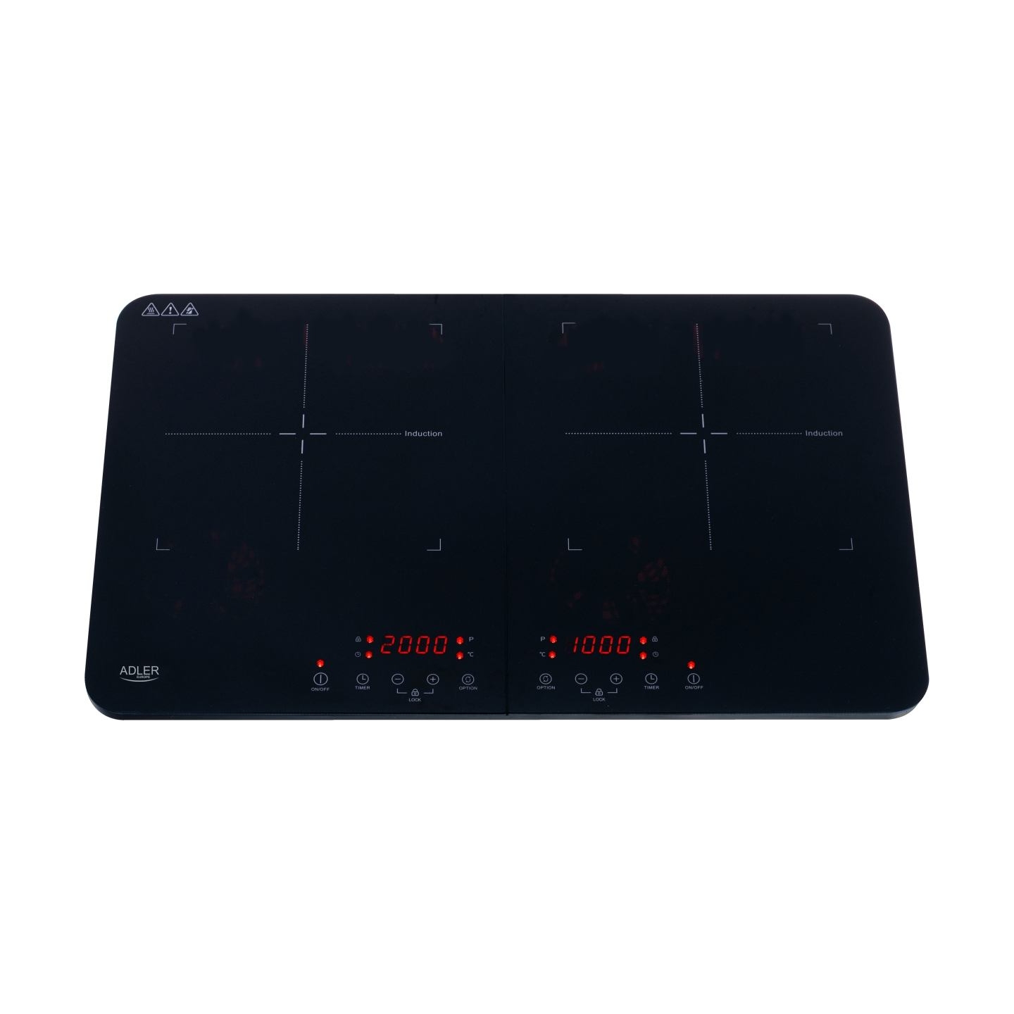 Adler AD 6516 | Adler Cooker | Touch controls | Number of burners/cooking zones 2 | Induction | Black