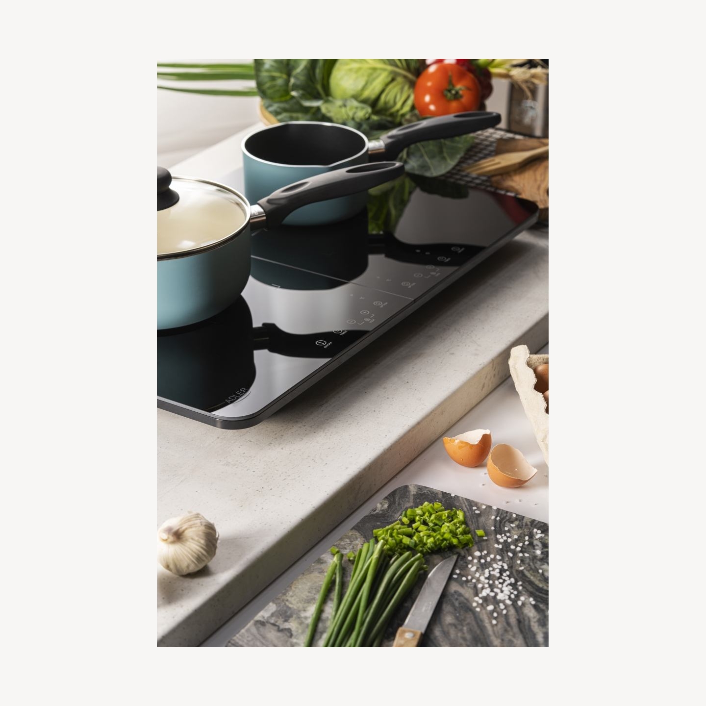 Adler AD 6516 | Adler Cooker | Touch controls | Number of burners/cooking zones 2 | Induction | Black