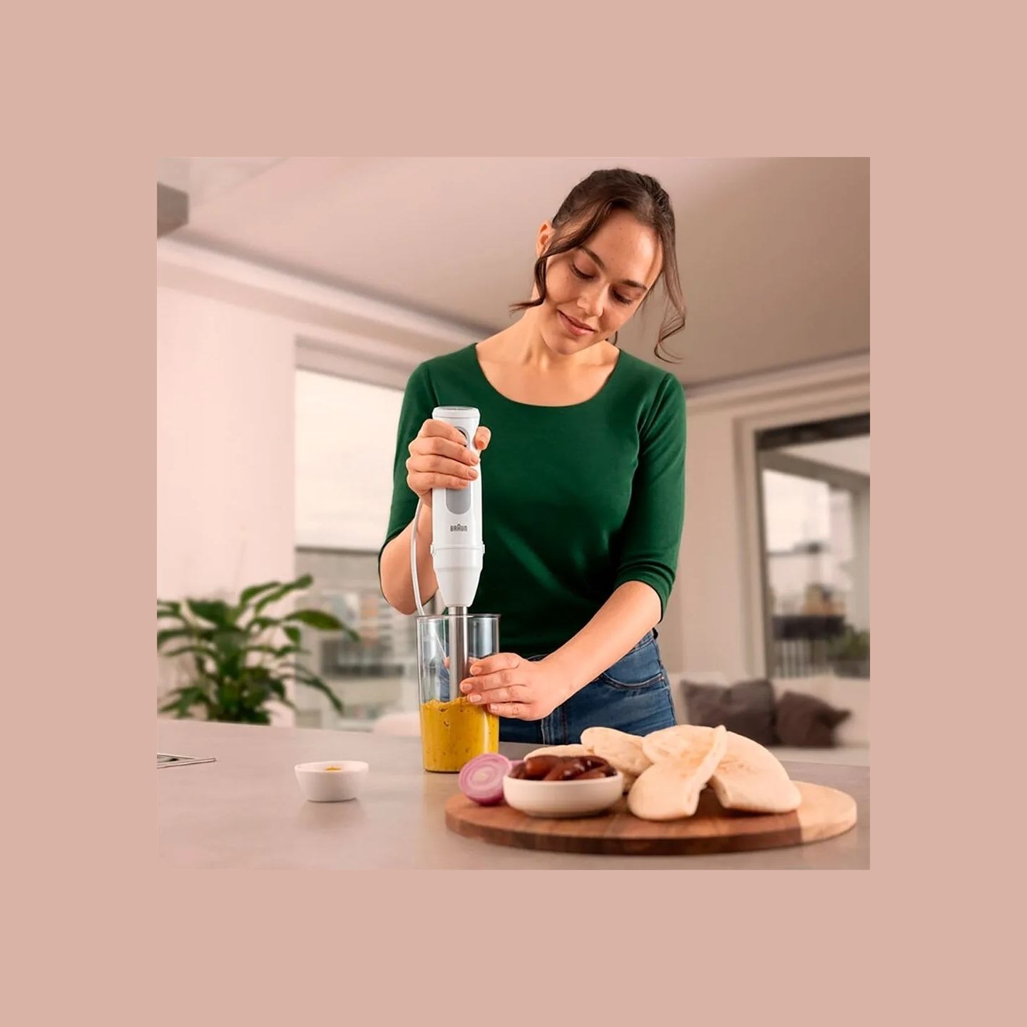 Braun | Hand Blender | MQ50001MWH | Hand Blender | 1000 W | Number of speeds 21 | White