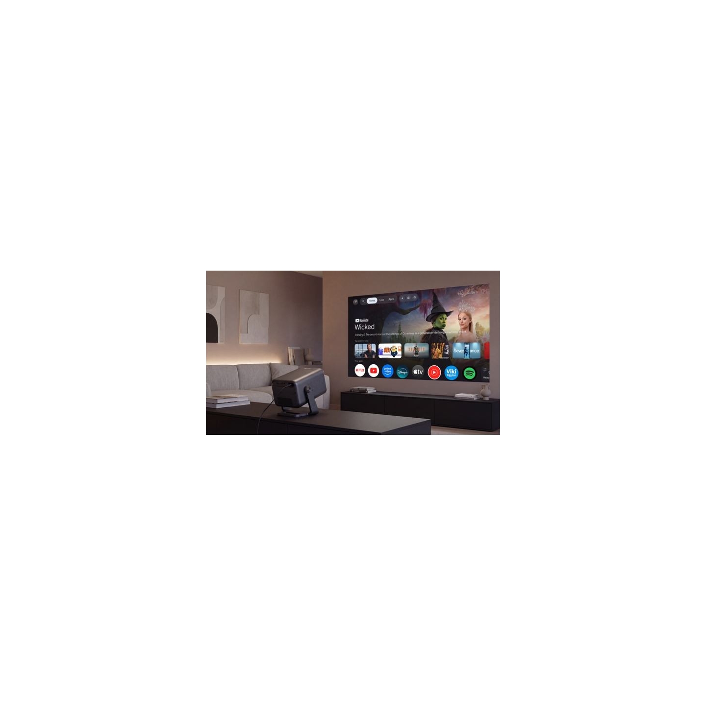 Philips NeoPix 760 Smart Projector | Full HD (1920x1080) | 800 ANSI lumens | Black | Wi-Fi