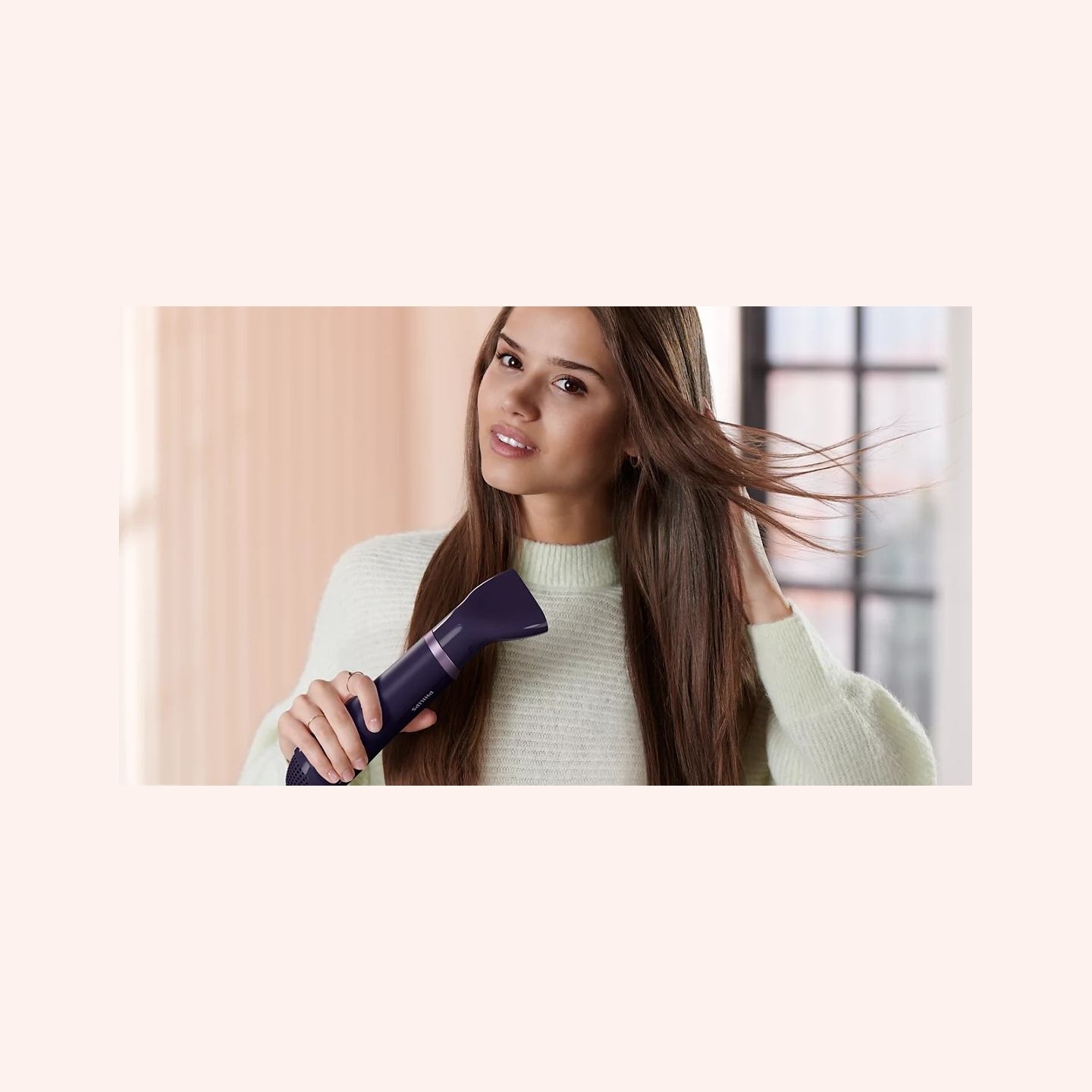 Philips Hot Air Styler | BHA305/00 7000 Series | Ion conditioning | Number of heating levels 3 | 800 W | Purple