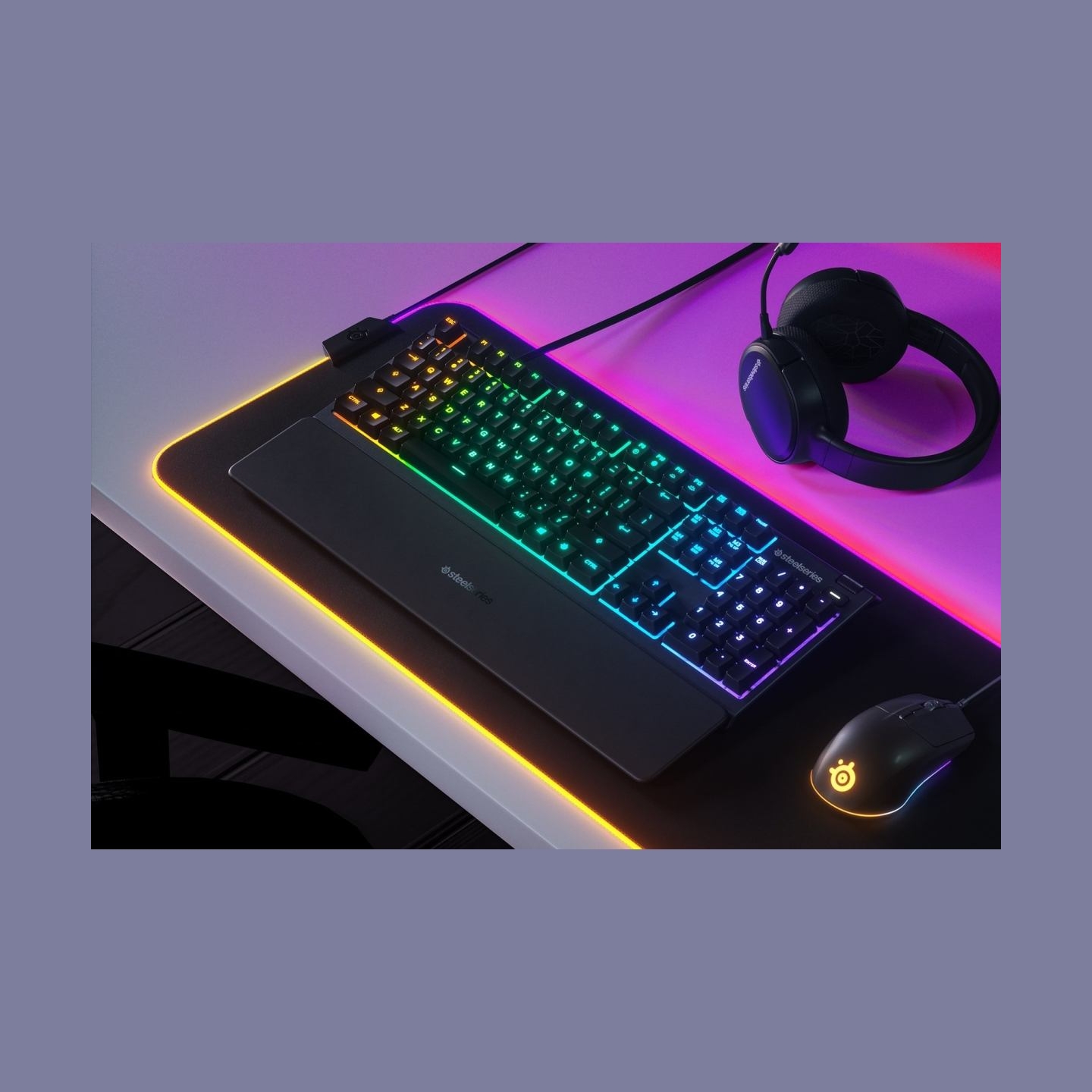 Steelseries Apex 3 RGB - US layout keyboard / 64795