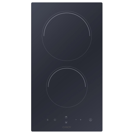 Candy Ceramic Domino Hob CDH30, 2 cooking zones, Width 28.8 cm, Black color / CDH30