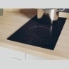 Candy Ceramic Domino Hob CDH30, 2 cooking zones, Width 28.8 cm, Black color / CDH30