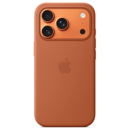 Apple iPhone 17 Pro Silicone Case with MagSafe – Terra Cotta | Apple