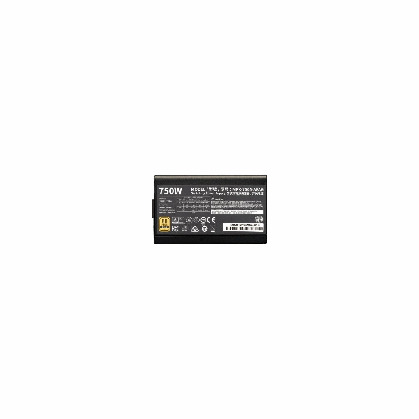 Cooler Master Modular power supply Elite Gold 750W ATX 3.1 80 Plus Gold
