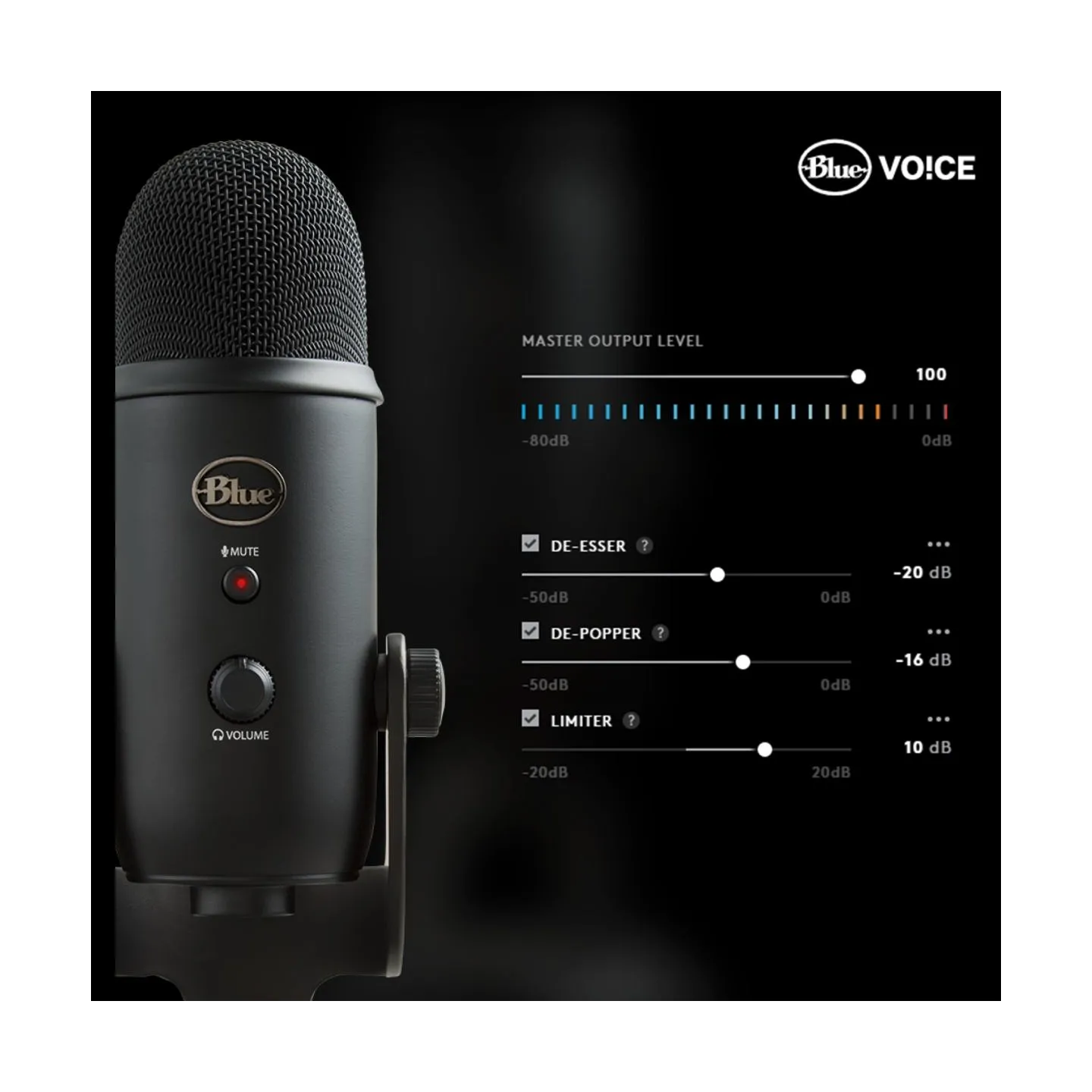 Logitech Microphone Yeti Black / 988-000229