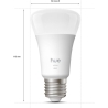 Philips Hue W 810 A60 3P EU | E27 | 7 W | Soft white light