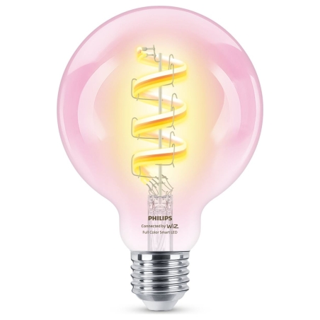 Philips Smart Philips Smart WiFi Filament Clear G95 RGB | E27 | 6.3 W | Full colour