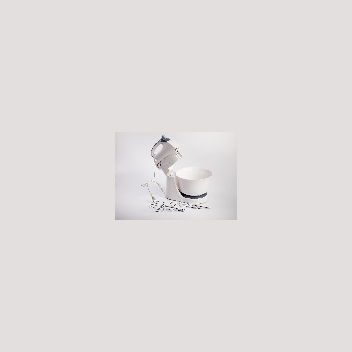 Adler | Mixer | AD 4202 | Mixer with bowl | 300 W | Number of speeds 5 | Turbo mode | White