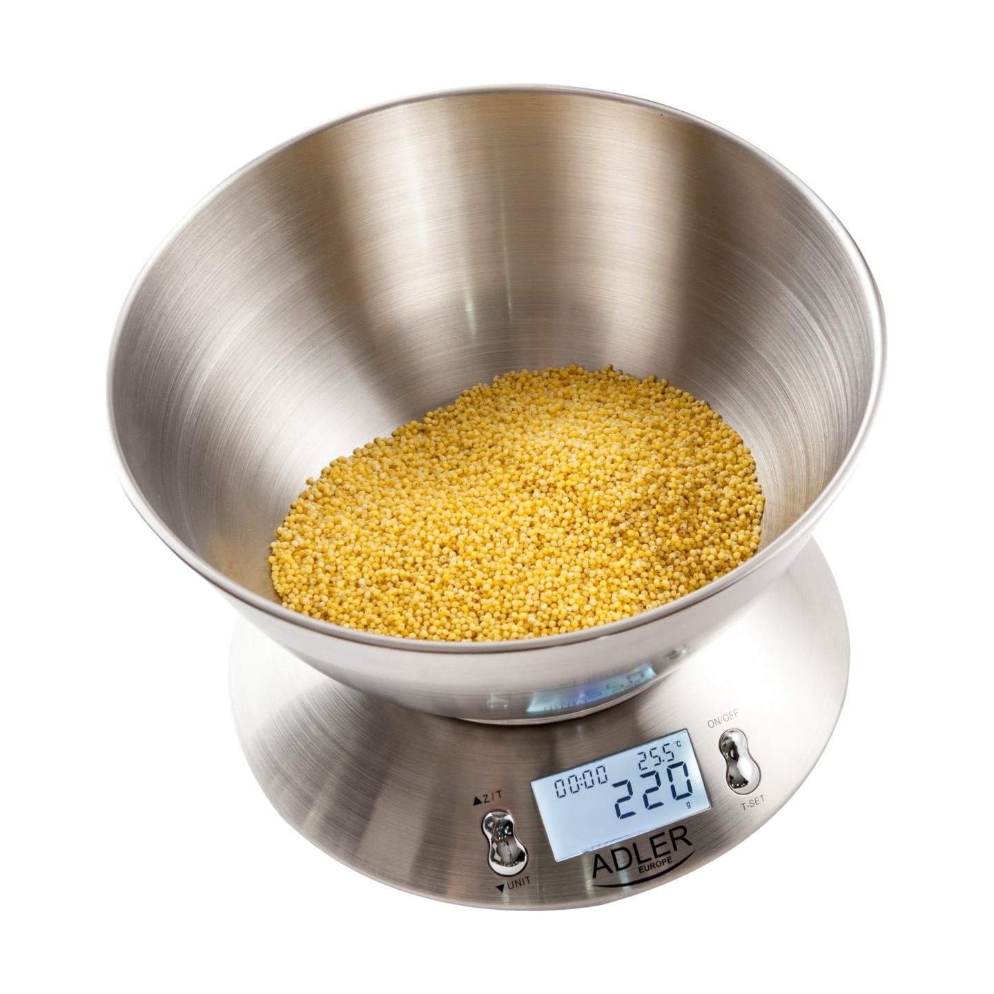 Adler | Kitchen scales | AD 3134 | Maximum weight (capacity) 5 kg | Graduation 1 g | Stainless steel