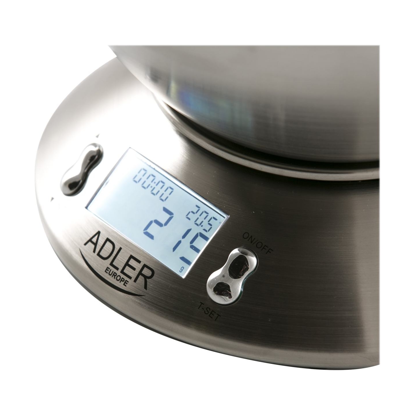 Adler | Kitchen scales | AD 3134 | Maximum weight (capacity) 5 kg | Graduation 1 g | Stainless steel