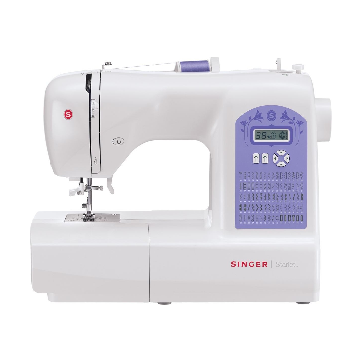 Singer | Sewing Machine | Starlet 6680 | Number of stitches 80 | Number of buttonholes 6 | White