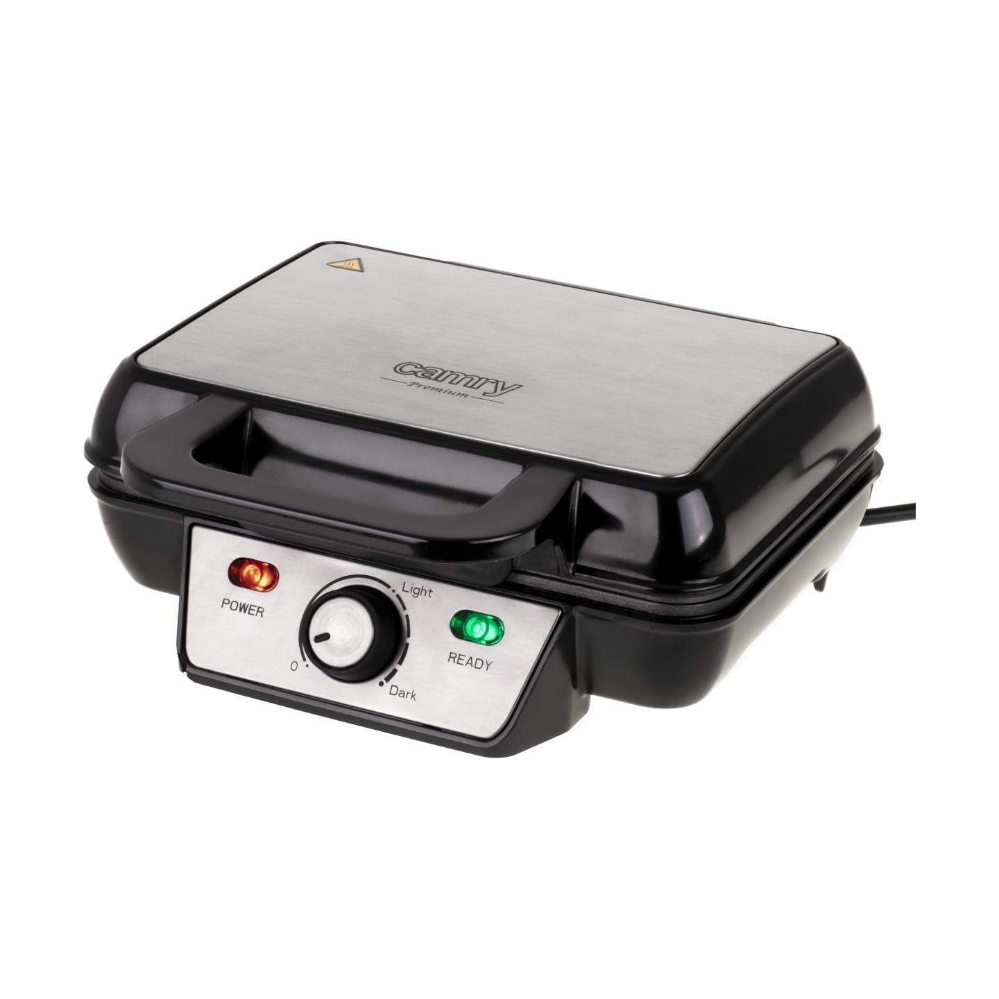 Camry | Waffle Maker | CR 3046 | 1600 W | Number of pastry 2 | Belgium | Black/Stainless Steel