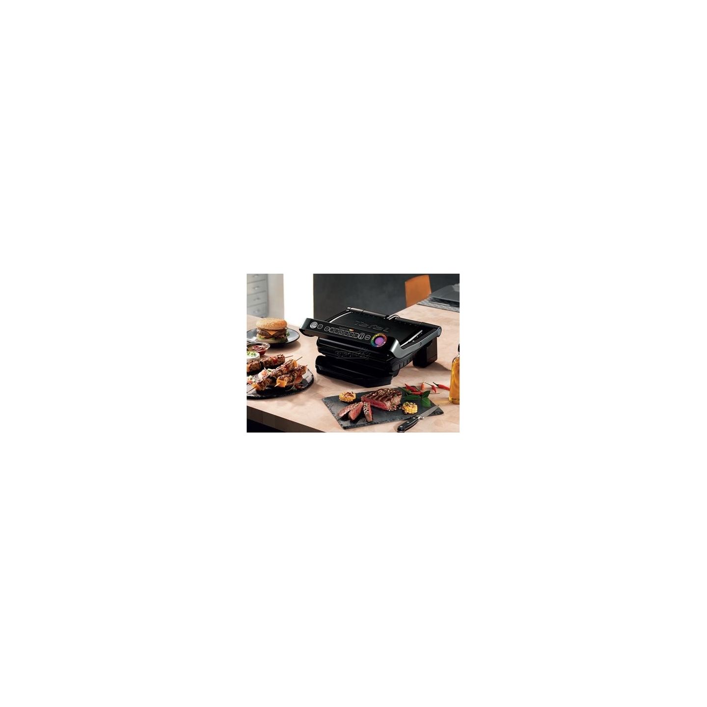 Tefal | OptiGrill+ | GC712834 | Contact grill | 2000 W | Black