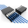 Digitus Consolidation point box, 6-port Keystone modules with intelligent cable manager | DN-93708-6