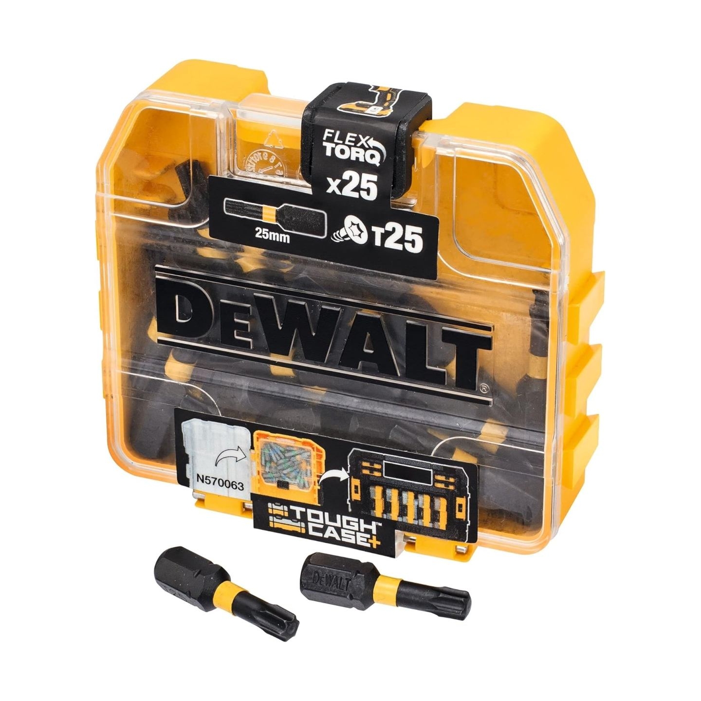 Dewalt DT70558T-QZ Extreme FLEXTORQ 25pc Set T25 25mm in Small Bulk Storage Case