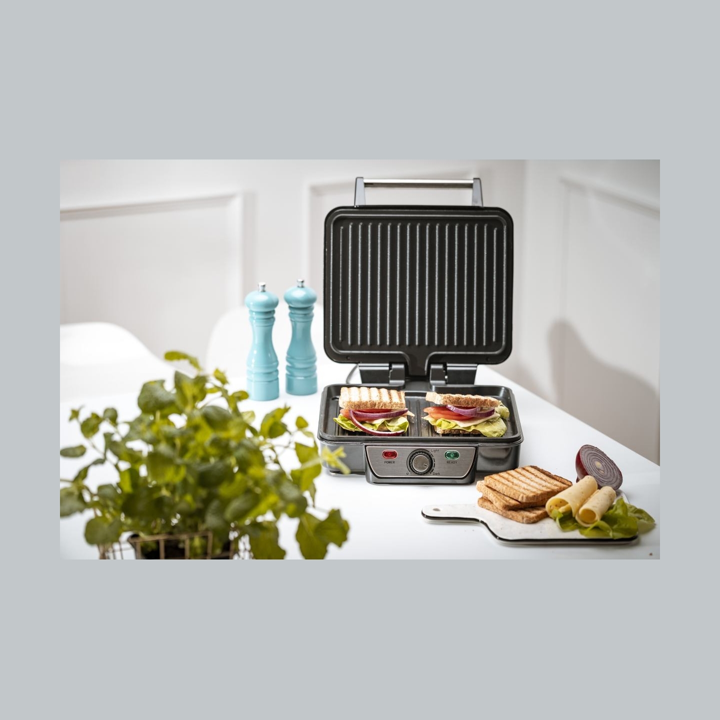 Mesko | Grill | MS 3050 | Contact grill | 1800 W | Black/Stainless steel