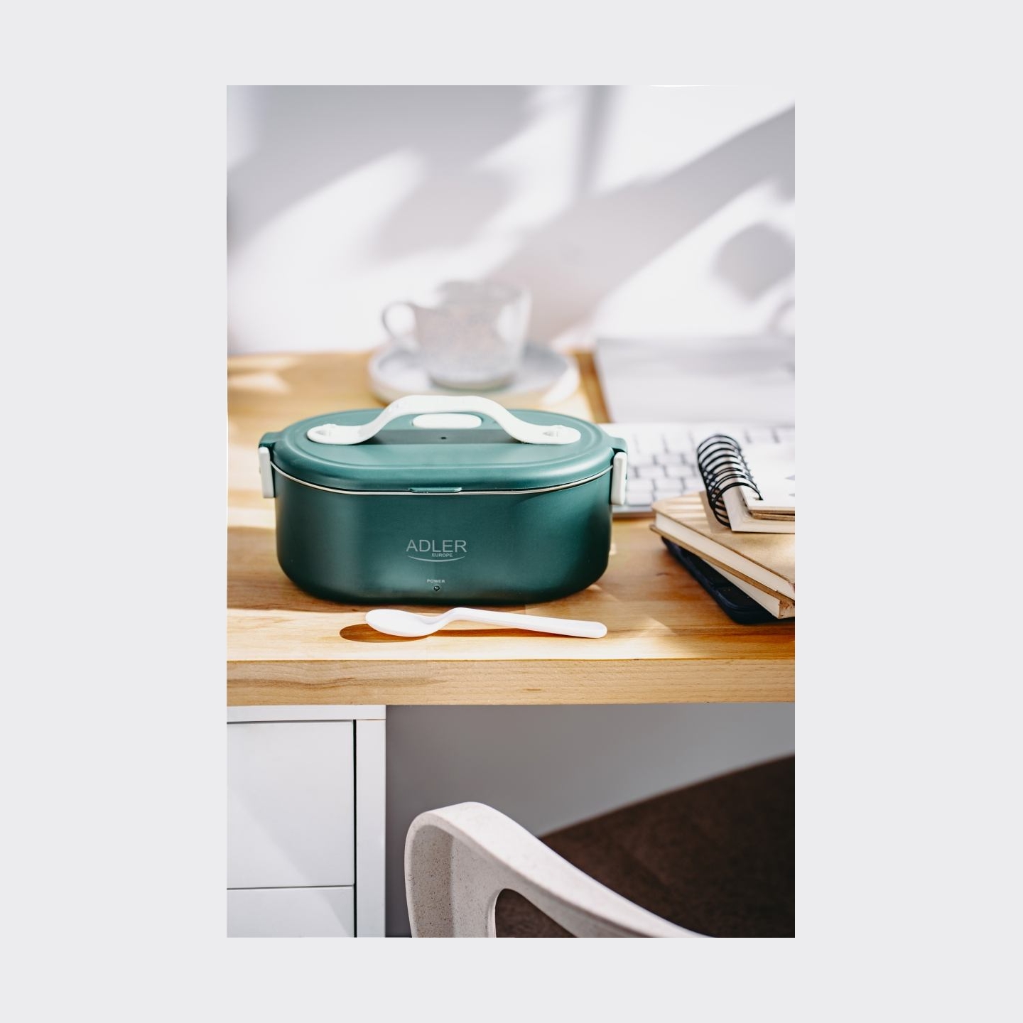 Adler | Heated Food Container | AD 4505g | Capacity 0.8 L | Material Stainless steel/Plastic | Green