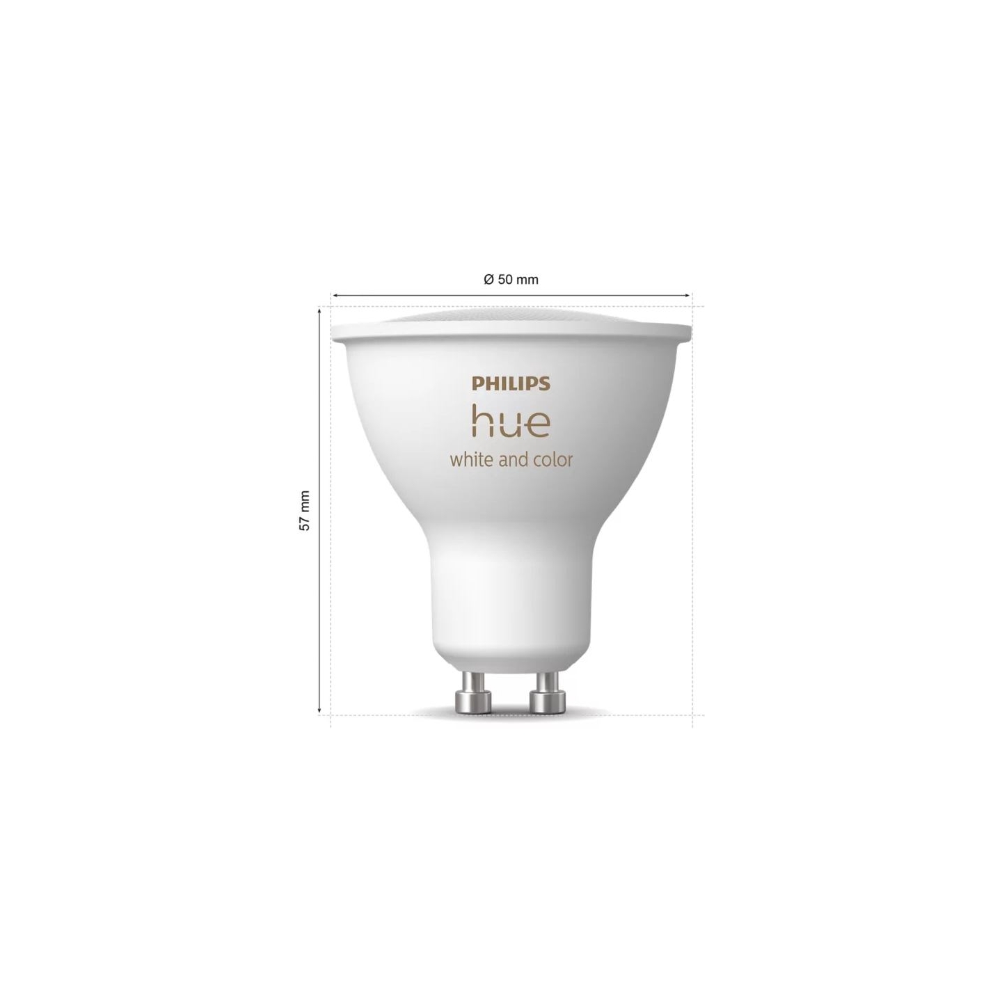 Philips Hue Starter set: 3 GU10 bulbs, dimmer switch, Hue Bridge Pro | GU10 | Zigbee, Wi-Fi, Bluetooth