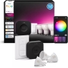 Philips Hue Starter set: 3 GU10 bulbs, dimmer switch, Hue Bridge Pro | GU10 | Zigbee, Wi-Fi, Bluetooth