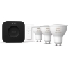 Philips Hue Starter set: 3 GU10 bulbs, dimmer switch, Hue Bridge Pro | GU10 | Zigbee, Wi-Fi, Bluetooth