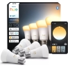 Philips Hue WA 810 A60 4P EU | E27 | 6 W | Warm to cool white light | Bluetooth and Zigbee