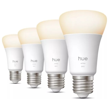 Philips Hue W 810 A60 4P EU | E27 | Warm to cool white light | Bluetooth, Zigbee
